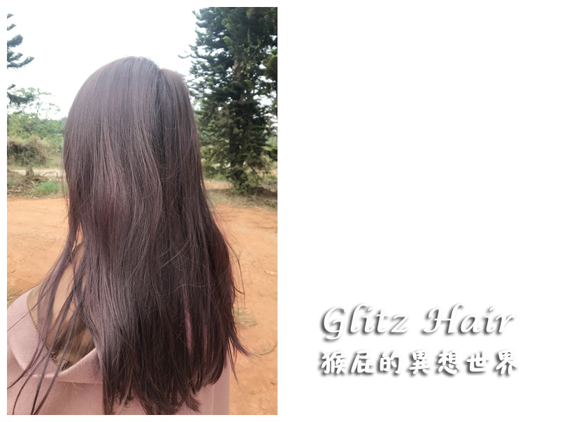 GLITZ Hair旗艦店｜台中染髮推薦，秋冬冷霧棕紫，設計師Kimi，四階段護髮，有專屬停車場 @猴屁的異想世界