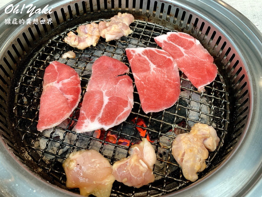 【台中吃到飽】台中499元平價燒肉吃到飽Oh ! Yaki 日式精緻炭火燒肉！台中網美風格燒肉店！（內有oh yaki菜單） @猴屁的異想世界