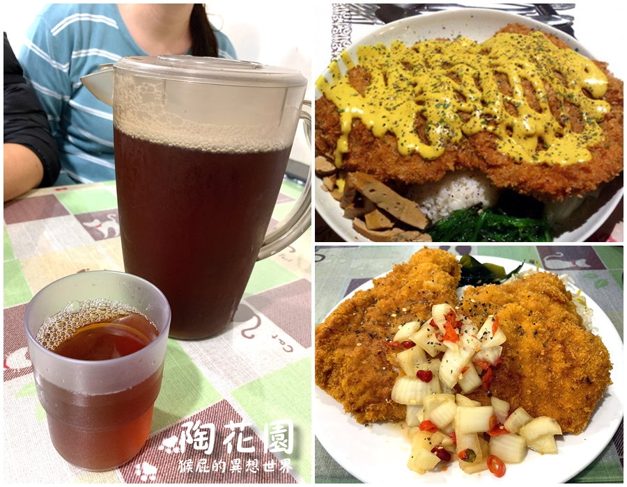 陶花園輔大豬排｜傳說中比臉還大的豬排，新莊輔大514巷美食、捷運輔大站美食 @猴屁的異想世界