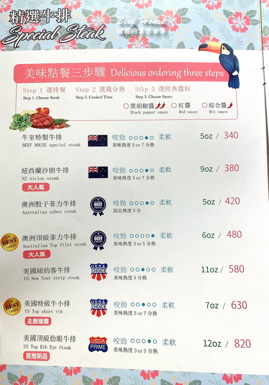 牛室炙燒牛排台中大墩店｜台中吃到飽299元起現烤披薩吃到飽，竟然有珍珠奶茶披薩，還有炸物、飲料、冰淇淋吃到飽 @猴屁的異想世界