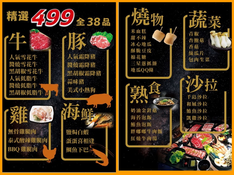 胖肚肚燒肉京華店｜台北燒肉吃到飽推薦，499元起平價燒肉海鮮隨你吃，營業到半夜(台北吃到飽) @猴屁的異想世界