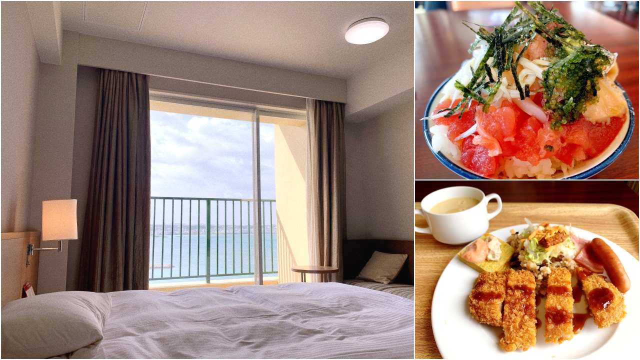 VESSEL HOTEL｜沖繩住宿推薦，美國村內海景飯店，房間可以看海景，早餐超豐盛，有溫泉可泡湯，18歲以下免費住宿 @猴屁的異想世界