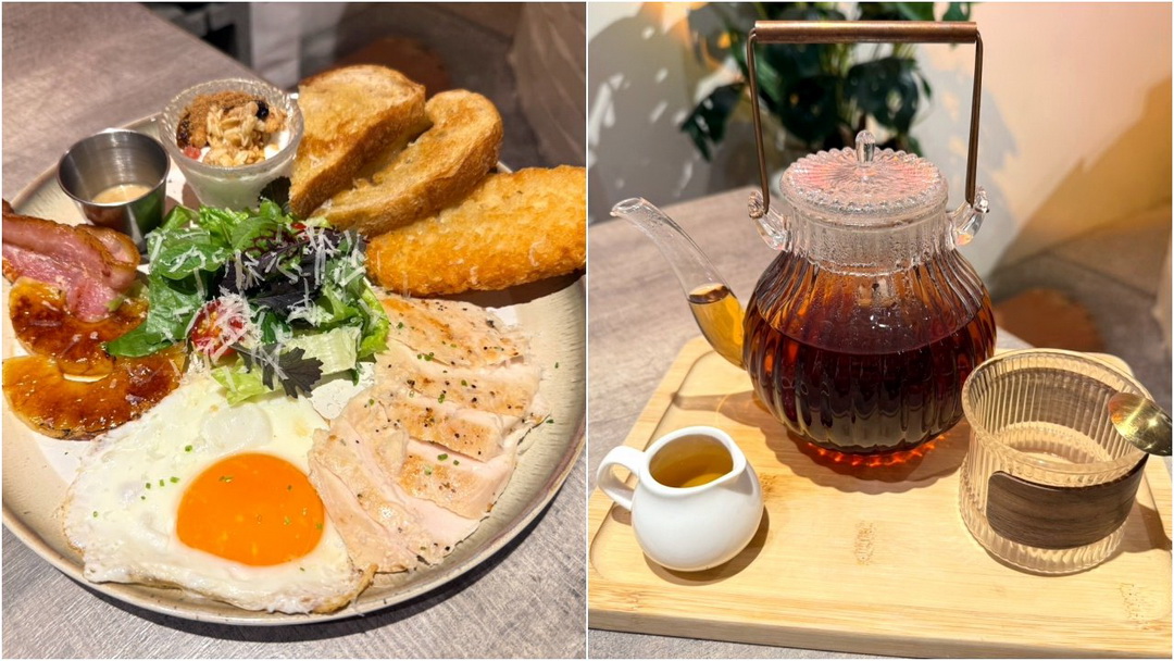 【旭暮mu cafe】台中早午餐推薦，隱藏在草悟道綠宿行旅B1的咖啡廳，寵物友善餐廳