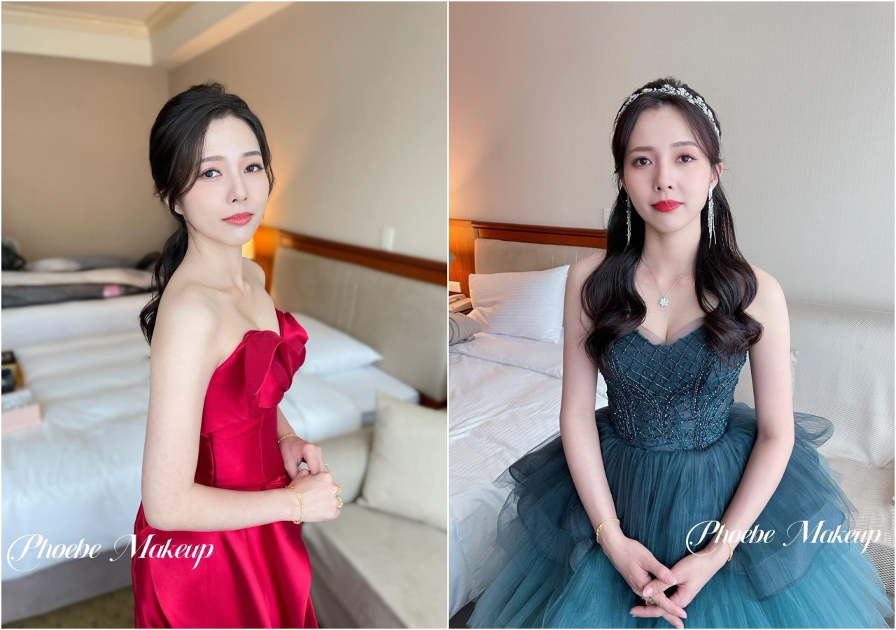 台中新秘推薦｜Phoebe Makeup Studio 新娘秘書收費標準，台中、台北新秘 @猴屁的異想世界
