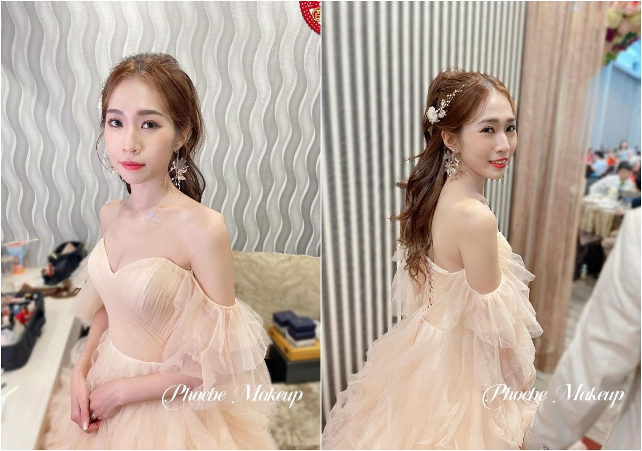 台中新秘推薦｜Phoebe Makeup Studio 新娘秘書收費標準，台中、台北新秘 @猴屁的異想世界