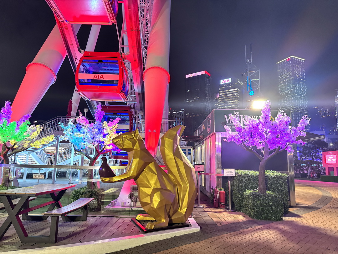 香港摩天輪｜中環必玩景點！20元港幣搭上高空賞維多利亞港夜景，還有可愛造景好拍好玩 @猴屁的異想世界