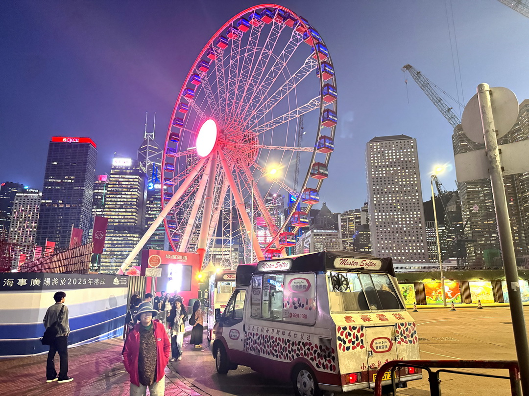 香港摩天輪｜中環必玩景點！20元港幣搭上高空賞維多利亞港夜景，還有可愛造景好拍好玩 @猴屁的異想世界