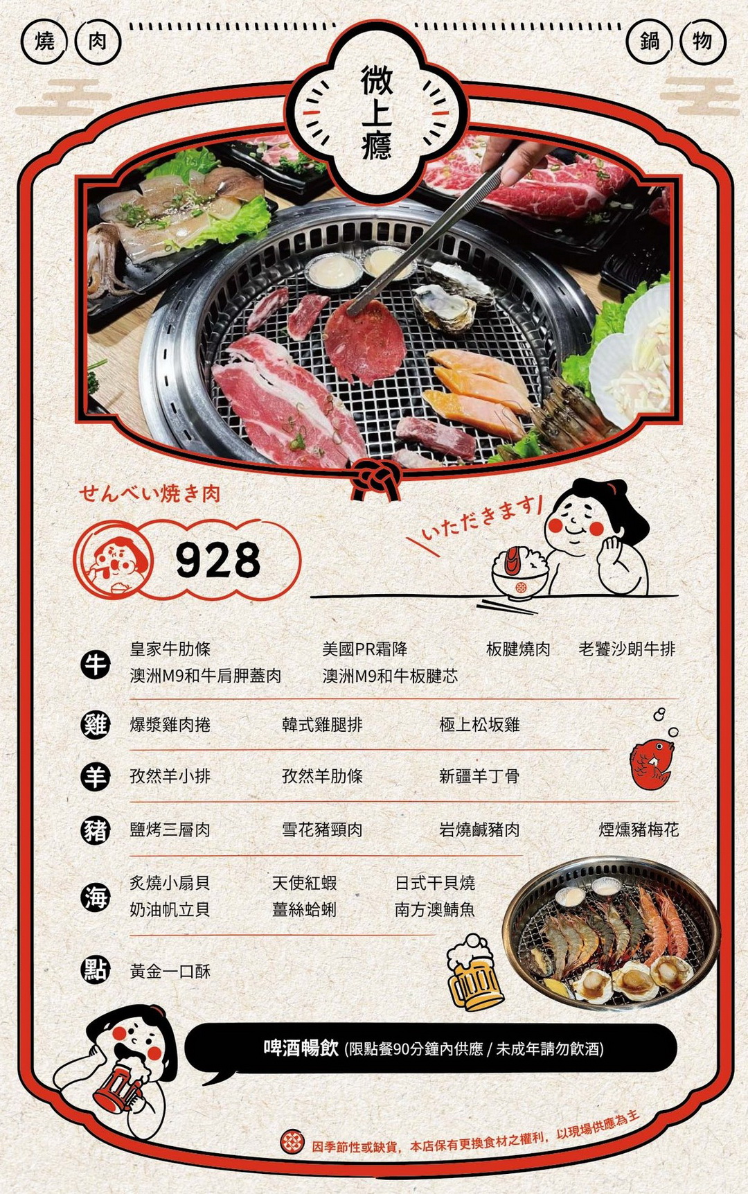 千兵衛炭火燒肉台中中科店｜最新菜單價位全攻略，和牛生蠔吃到飽9折優惠 @猴屁的異想世界