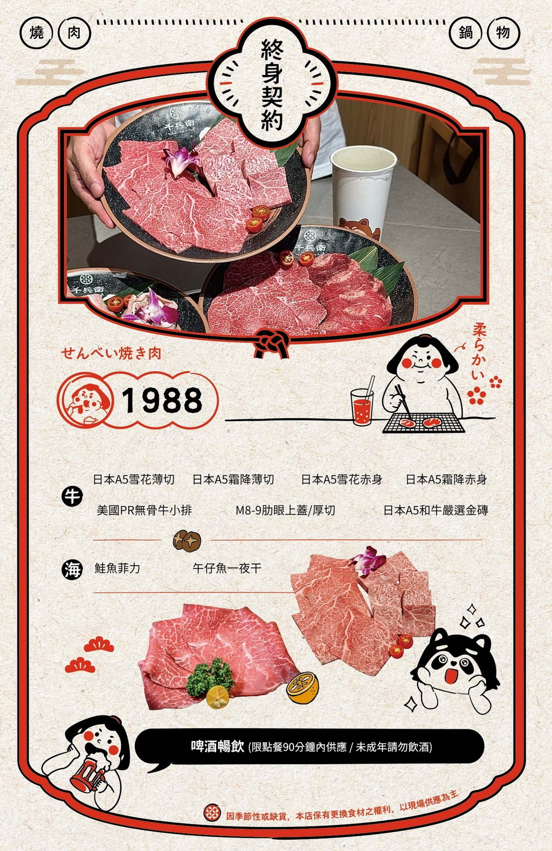 千兵衛炭火燒肉台中中科店｜最新菜單價位全攻略，和牛生蠔吃到飽9折優惠 @猴屁的異想世界