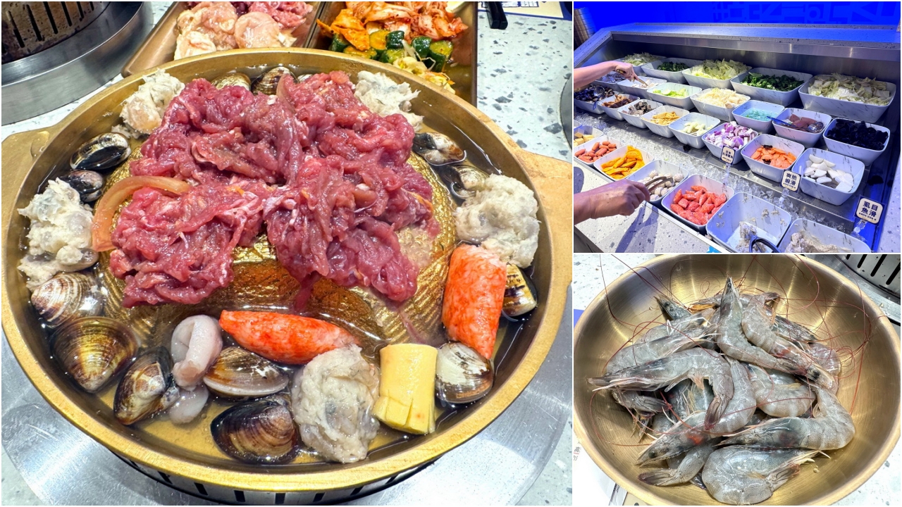 【朴庶銅盤烤肉台中文心店】韓式銅盤烤肉吃到飽488元起，肉品海鮮韓式小菜無限供應