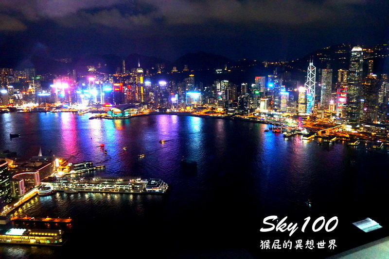 天際100｜香港景點推薦，Sky100香港觀景台，俯瞰香港最美夜景維多利亞港 @猴屁的異想世界