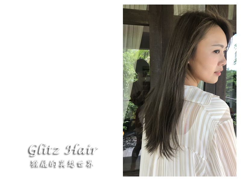 GLITZ Hair｜台中染髮推薦，質感冷棕綠，四階段護髮，設計師Kimi，可帶寵物 @猴屁的異想世界